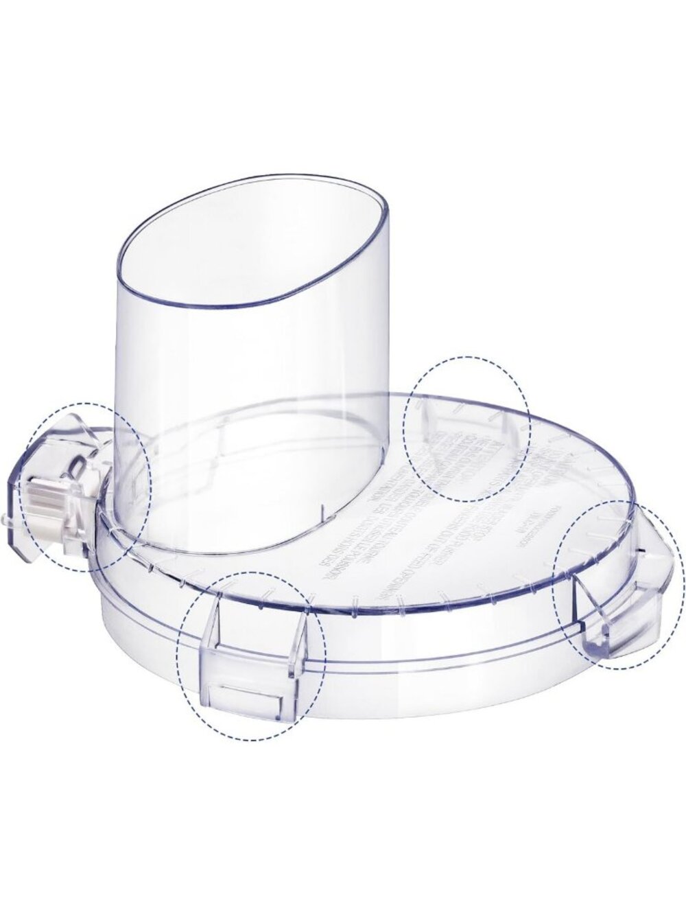 7-Cup Food Processor Work Bowl Cover with 4 Locking Tabs - Fits DLC-10 Series